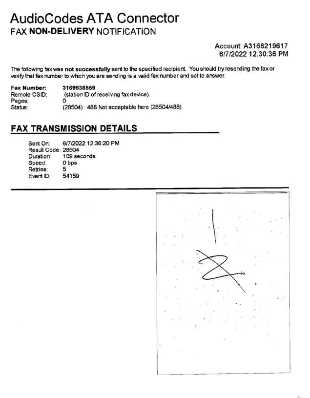 Fax page
