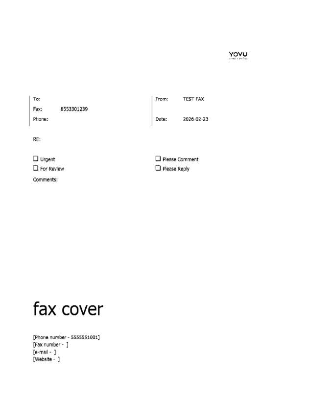fax page