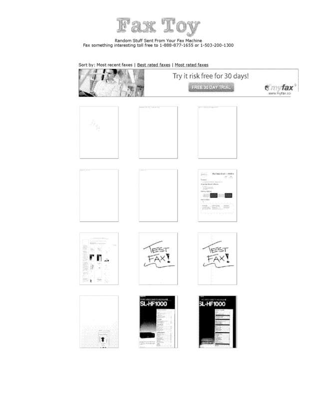 Fax page