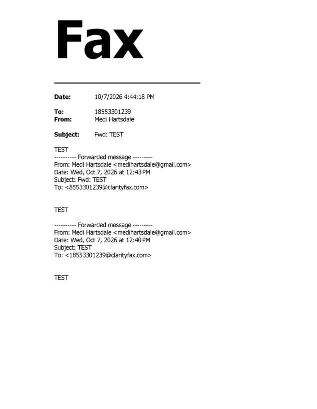fax page