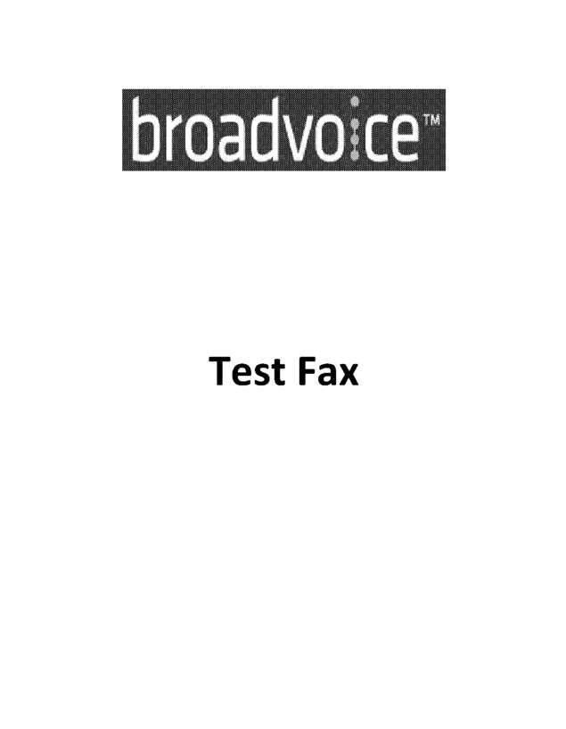 Fax page
