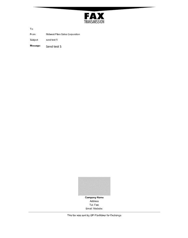 Fax page