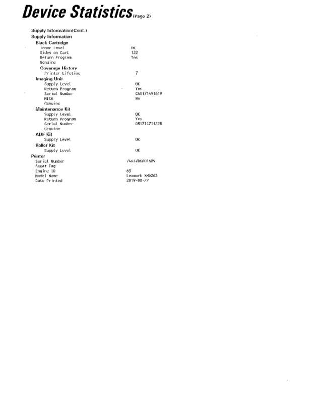 Fax page