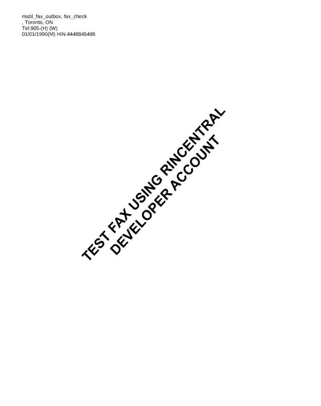 Fax page