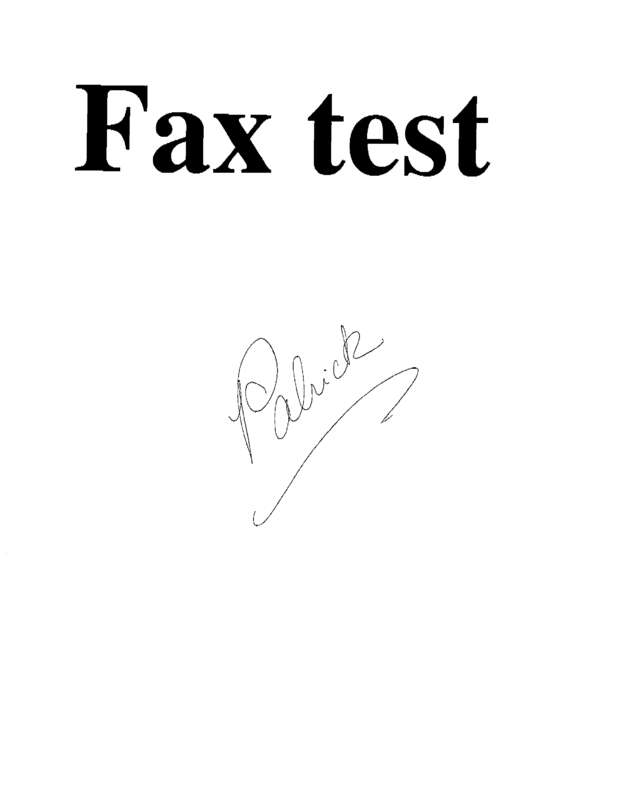 fax page