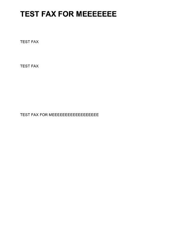 Fax page