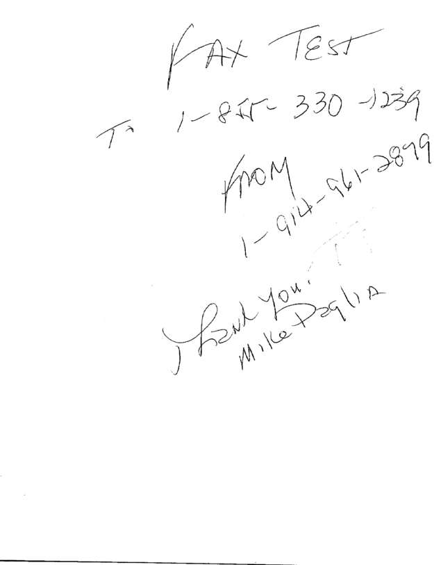 Fax page