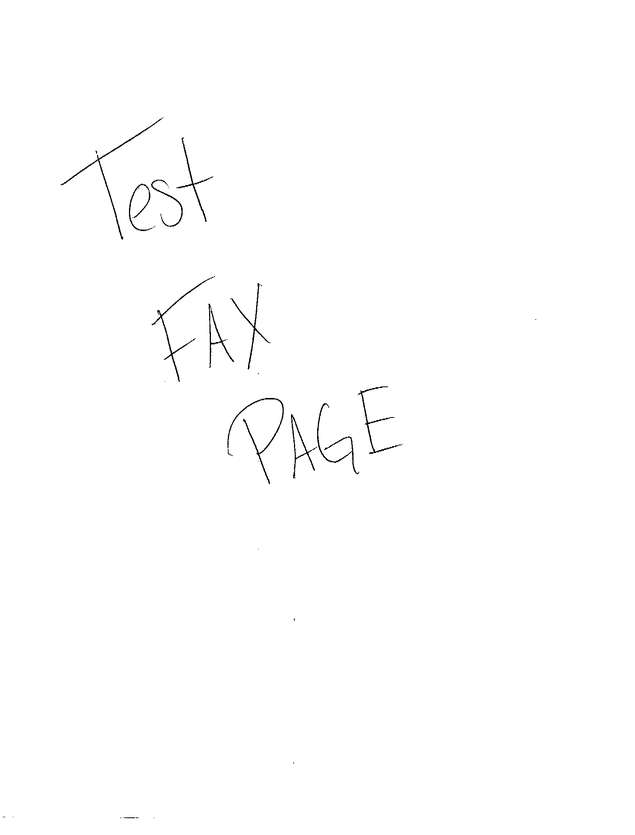 Fax page