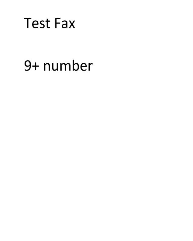 Fax page