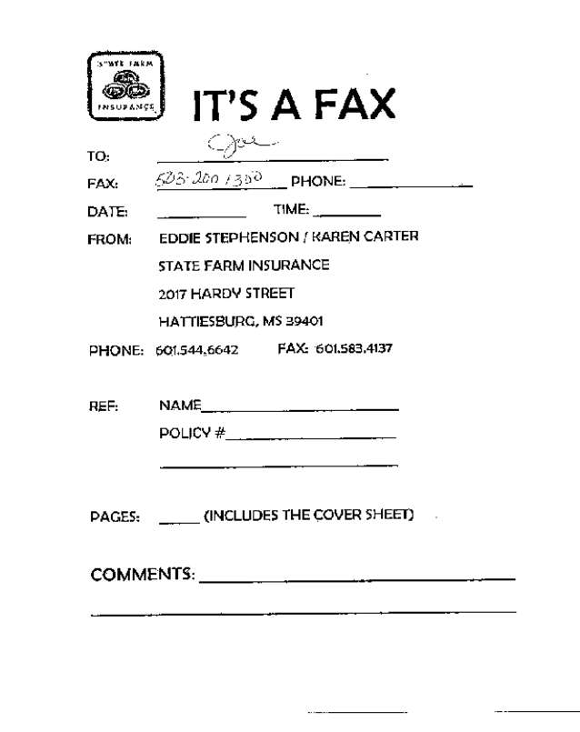 Fax page