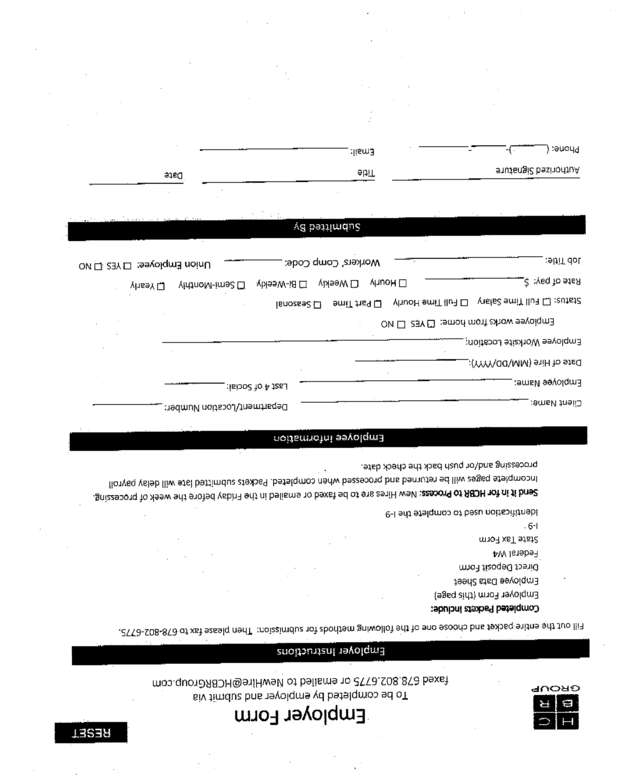 Fax page