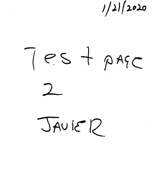 Fax page