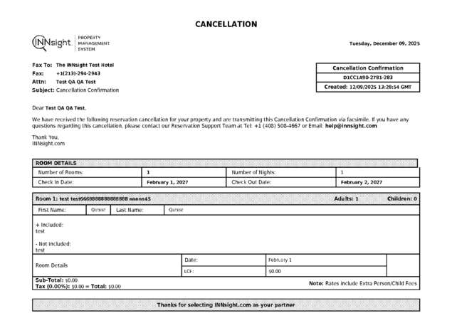Fax page
