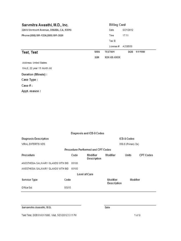Fax page