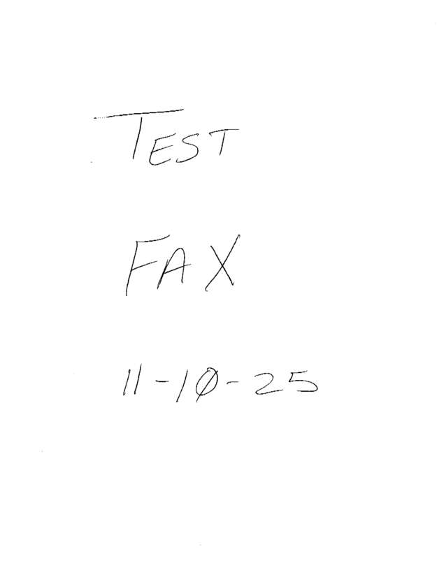 fax page
