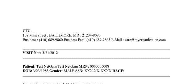 Fax page