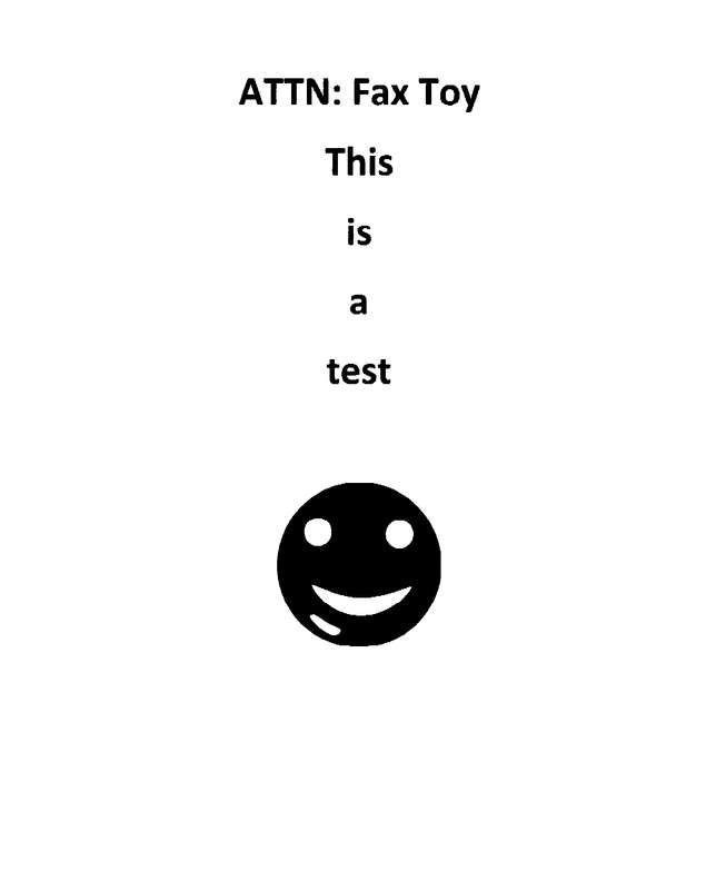 Fax page