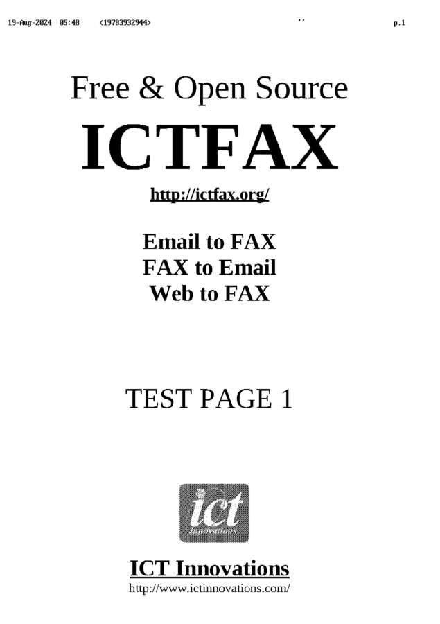 fax page