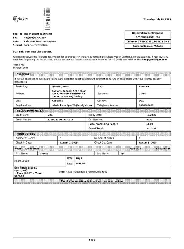 fax page