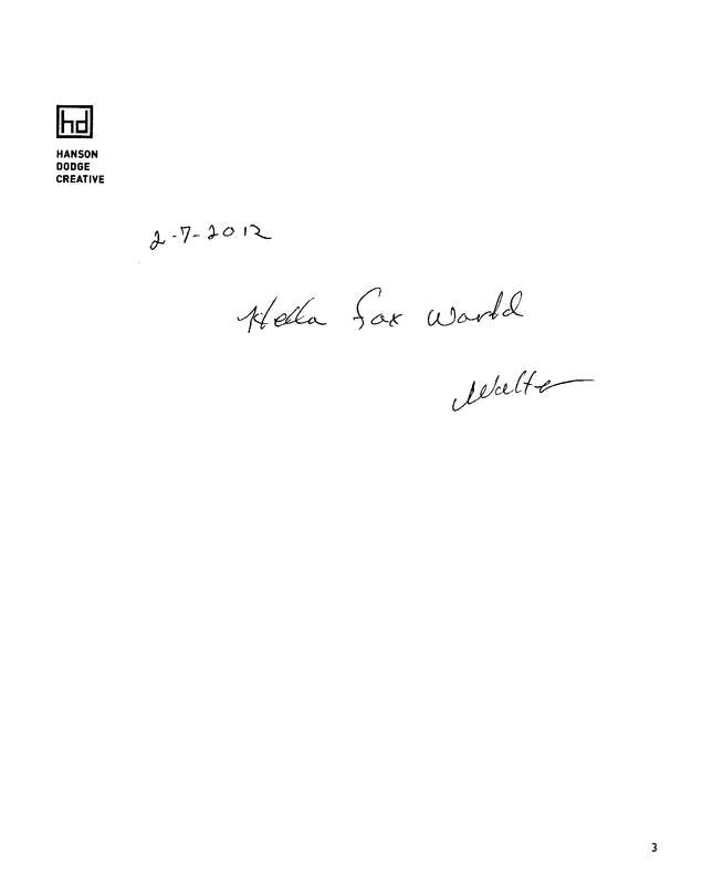 Fax page