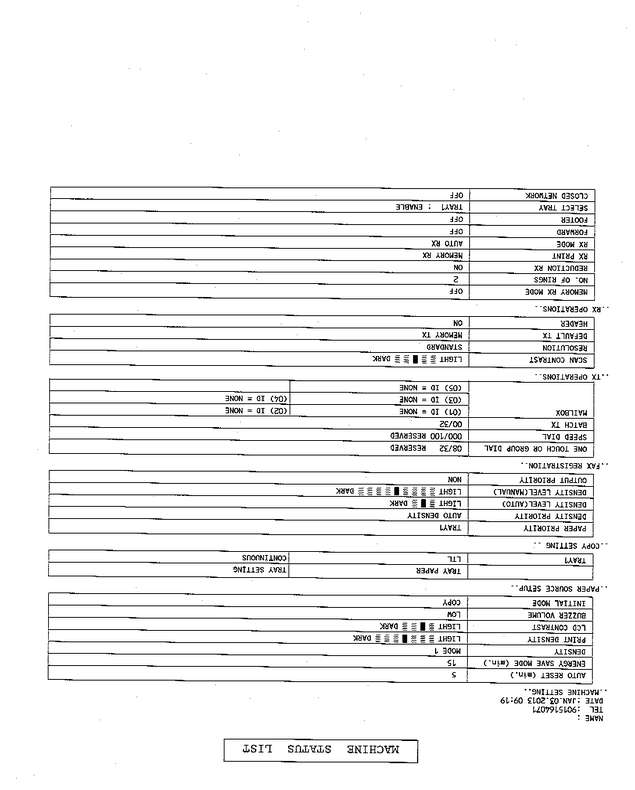 Fax page