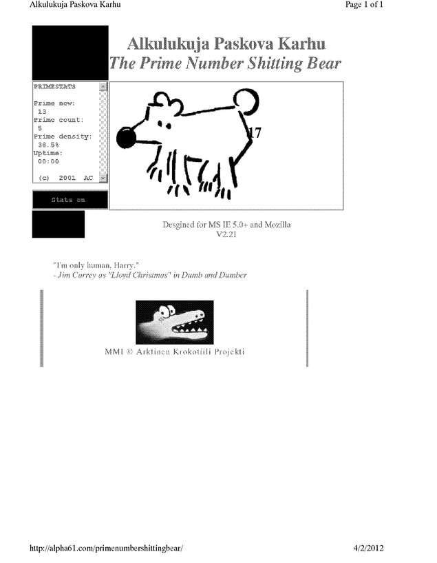 Fax page