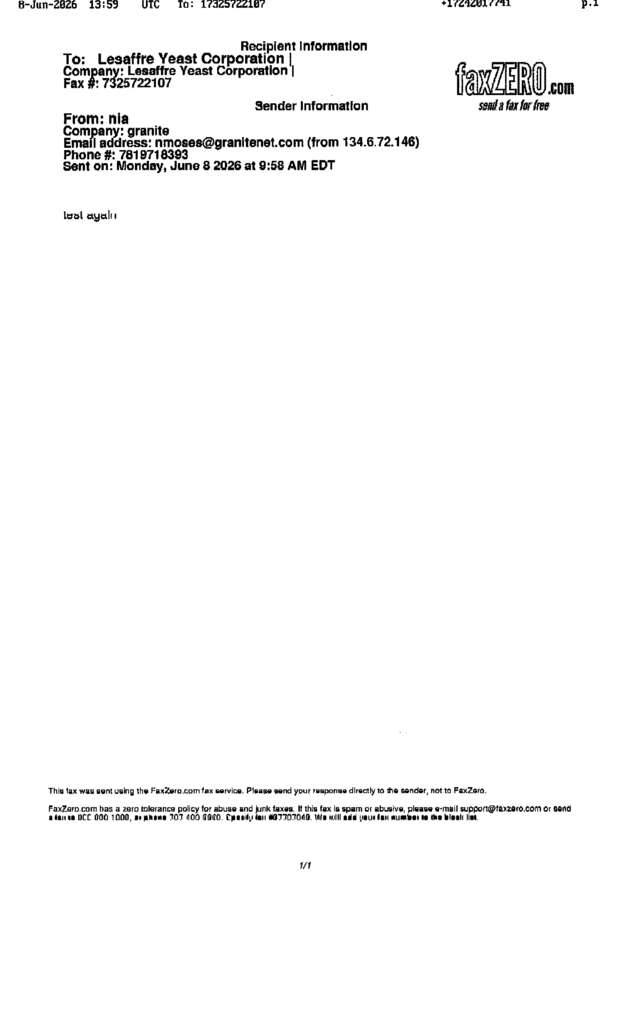 fax page