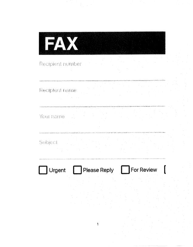 fax page