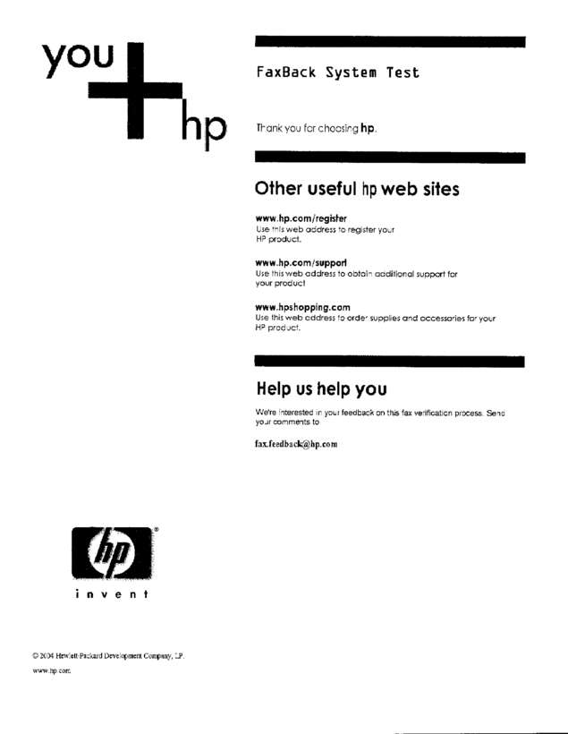 Fax page