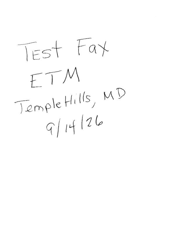 fax page