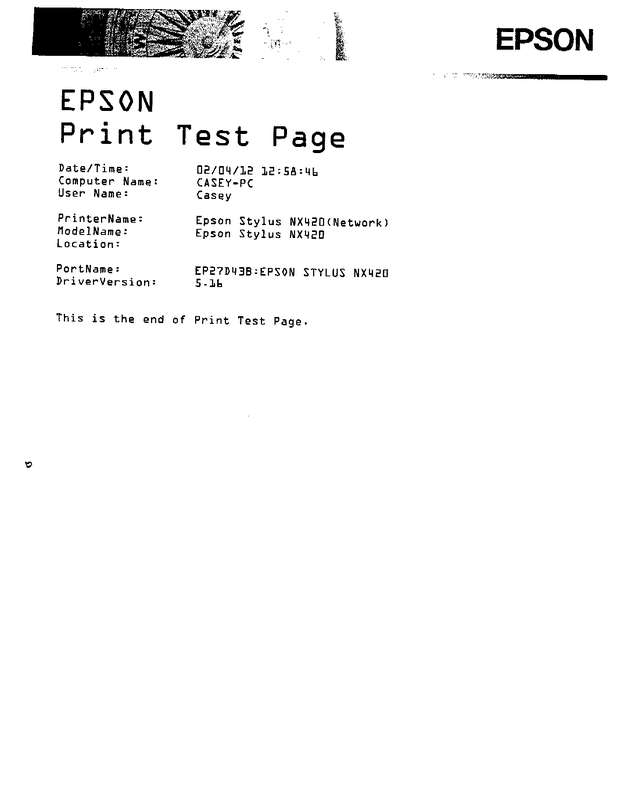 Fax page