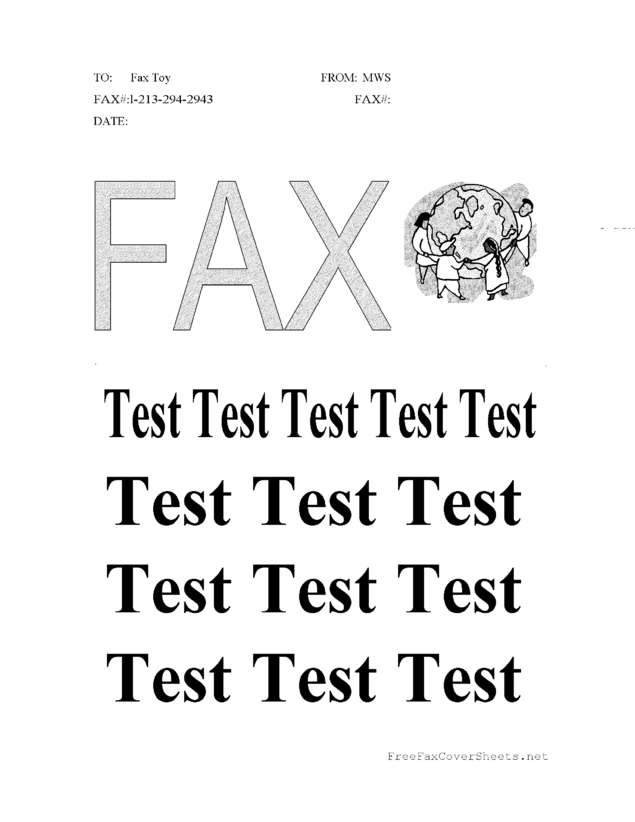 Fax page
