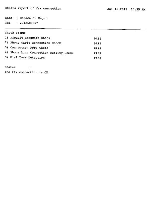 Fax page