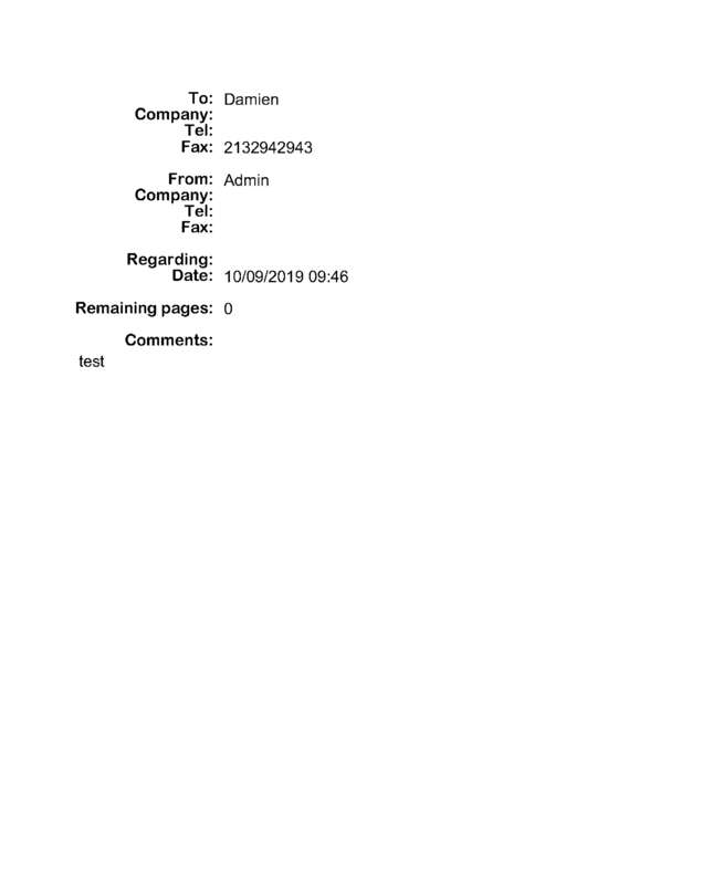 fax page