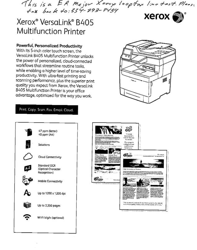 Fax page