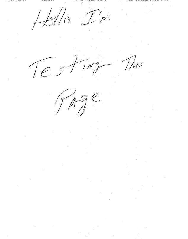 Fax page