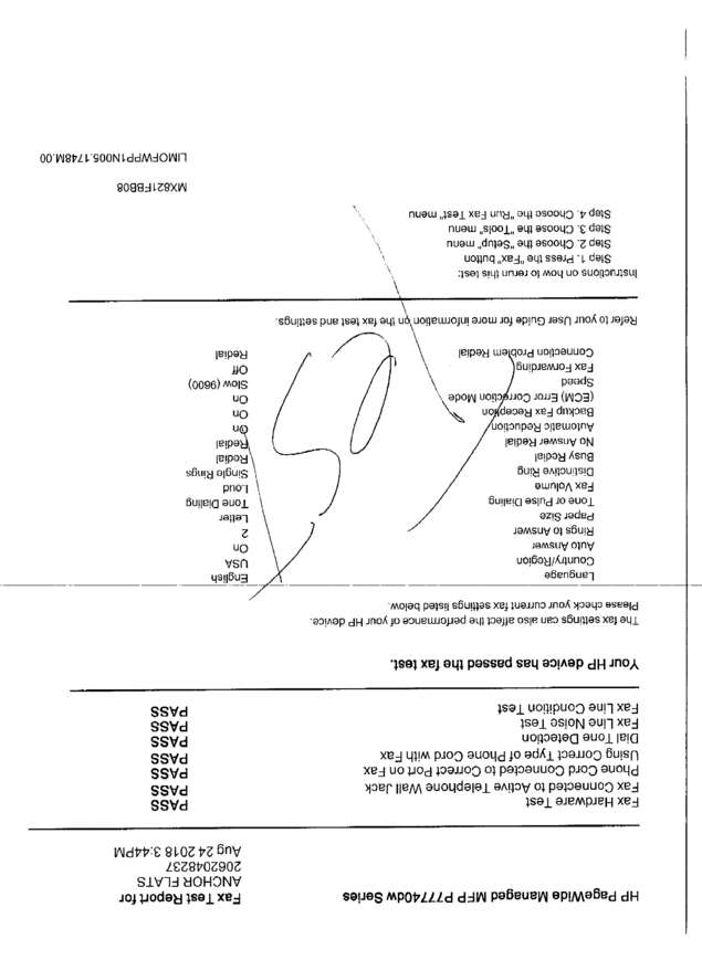Fax page