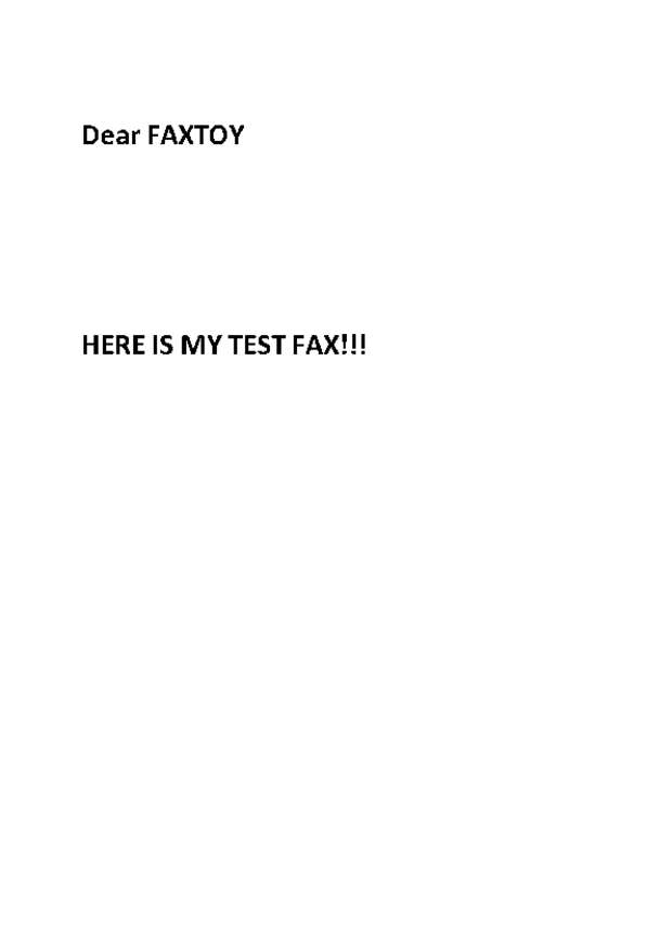 Fax page