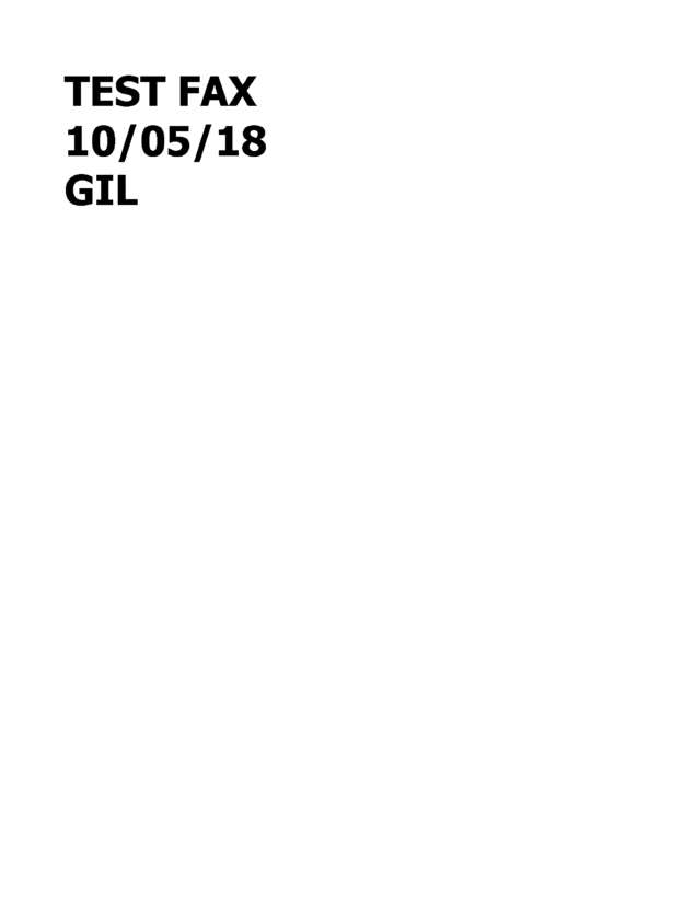 Fax page