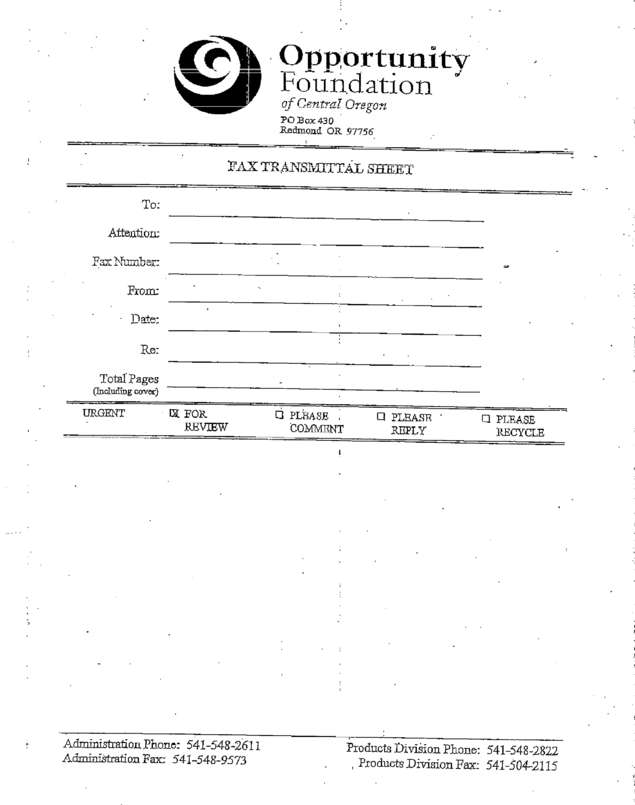 Fax page