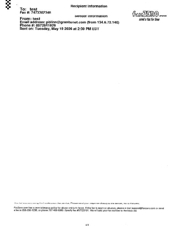 fax page