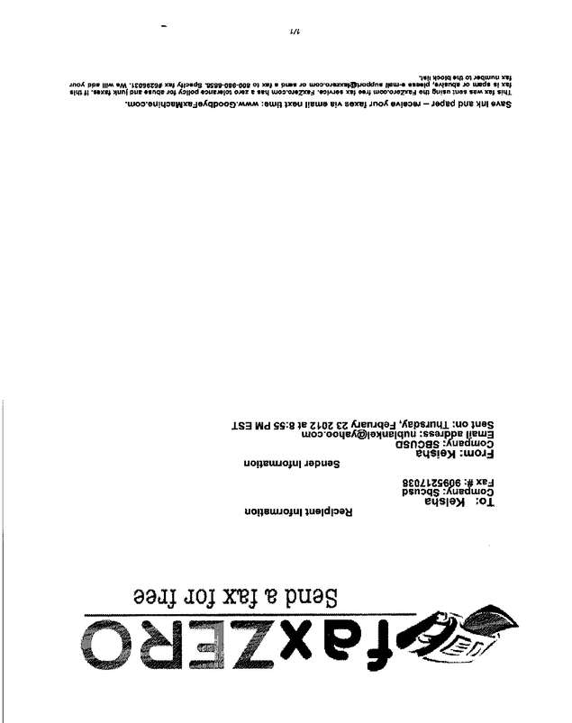 Fax page