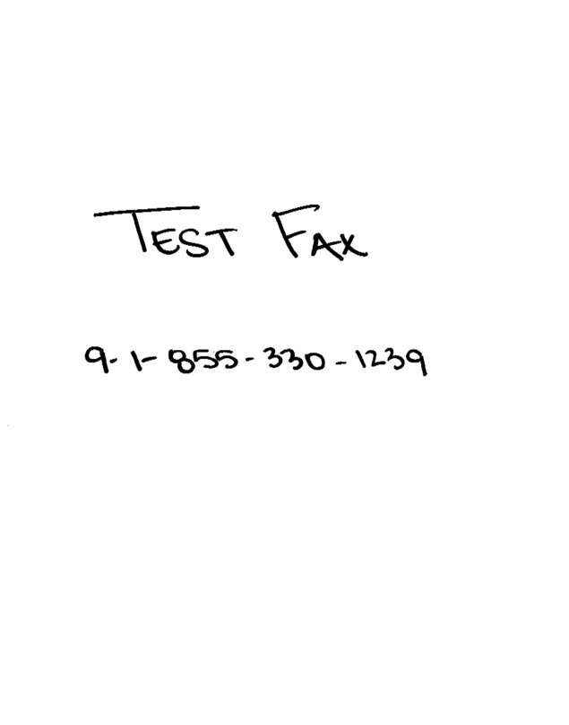 fax page