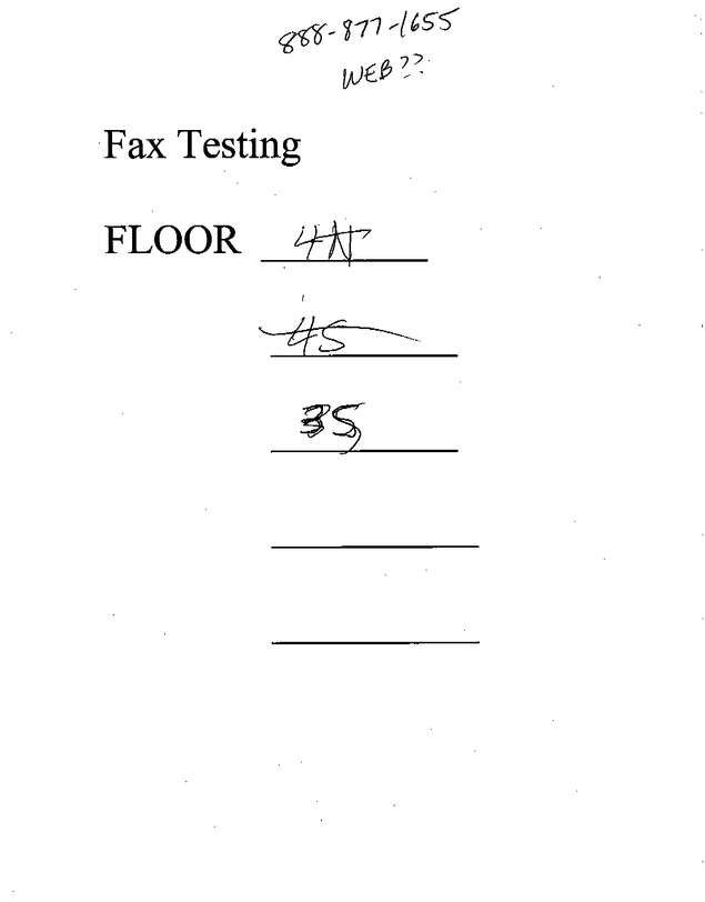 Fax page