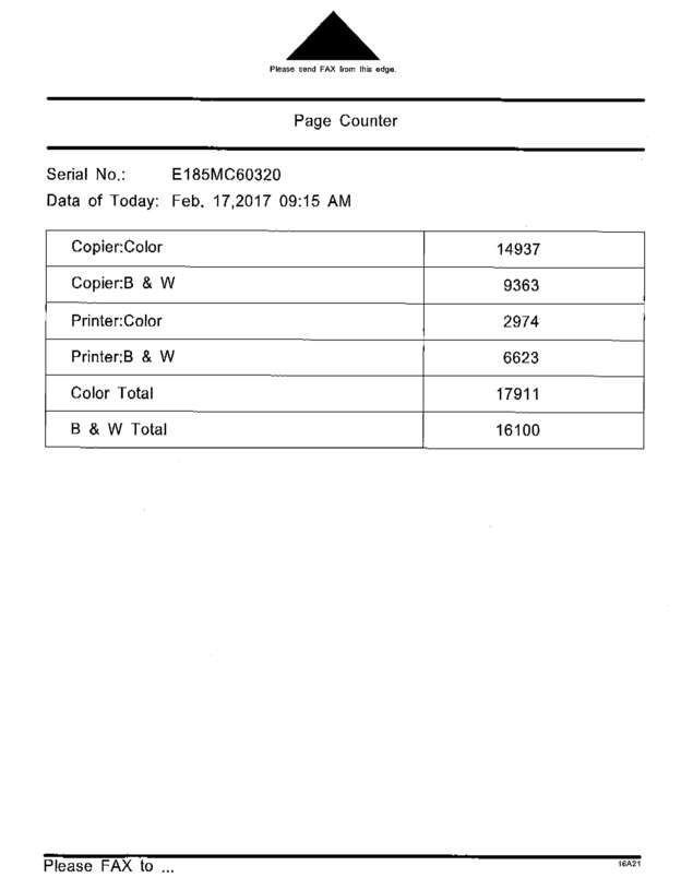 Fax page