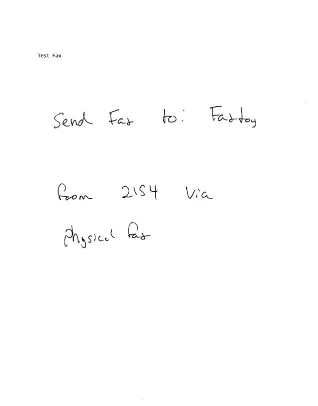 fax page