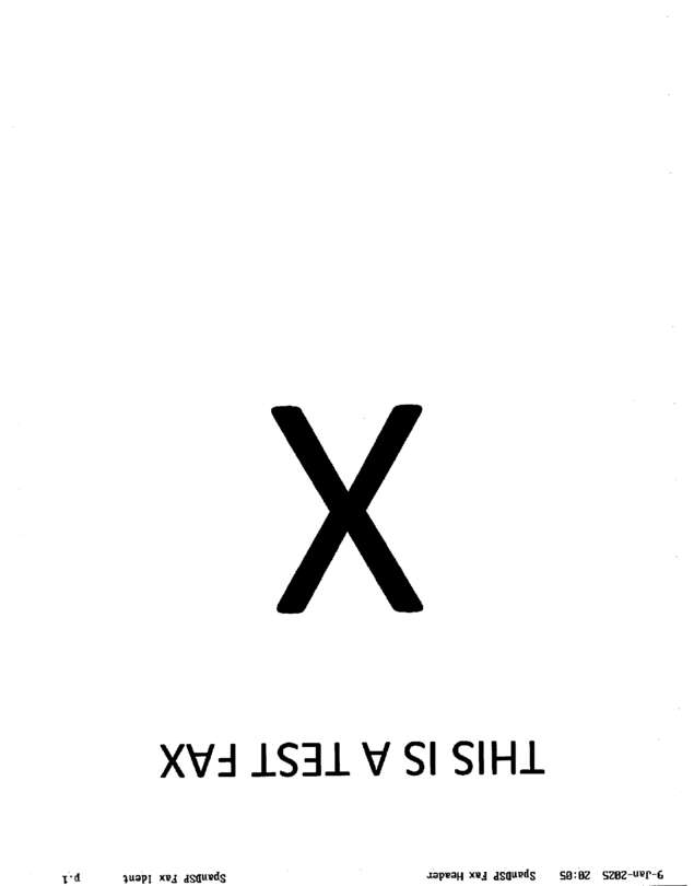 Fax page