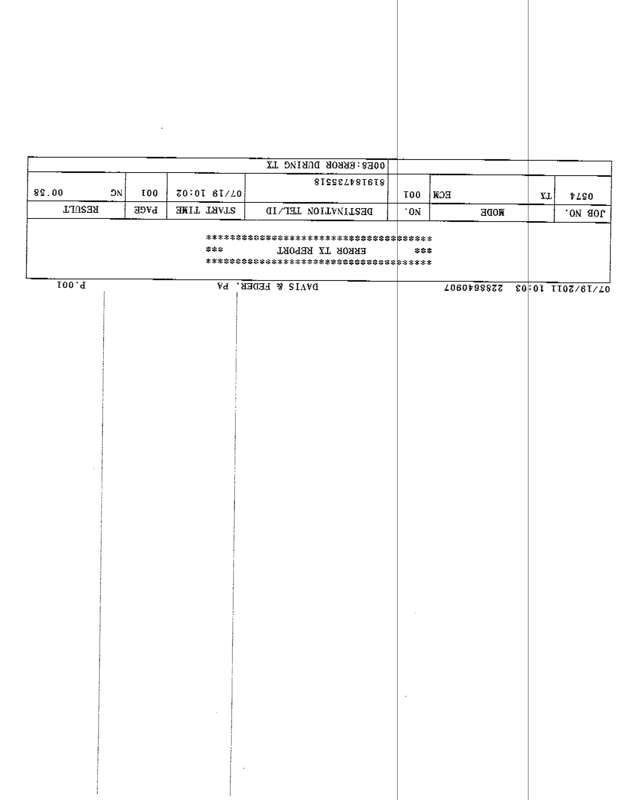 Fax page