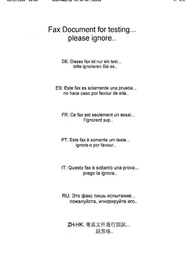 fax page