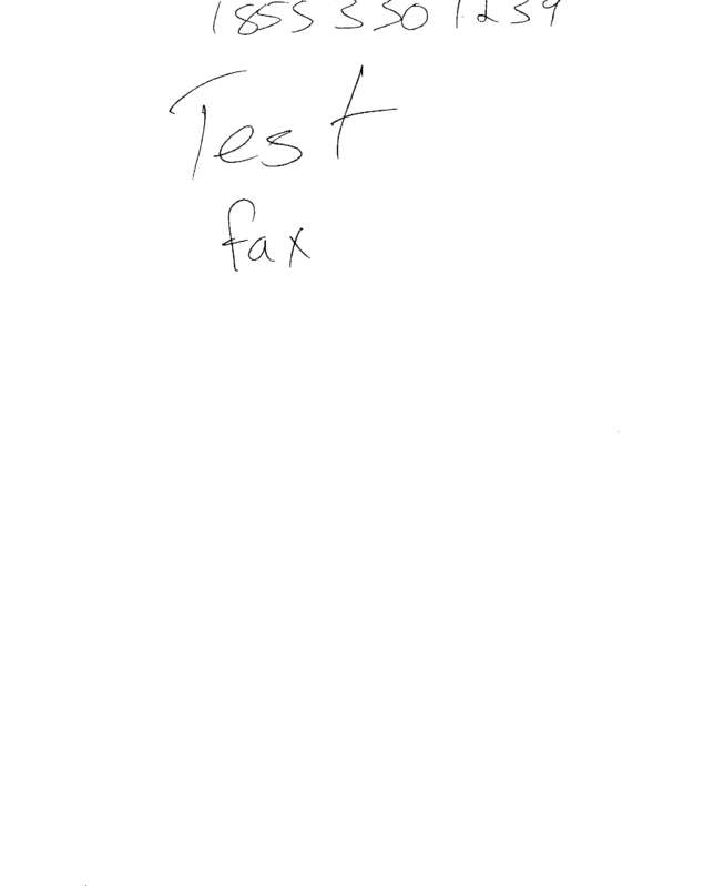 Fax page
